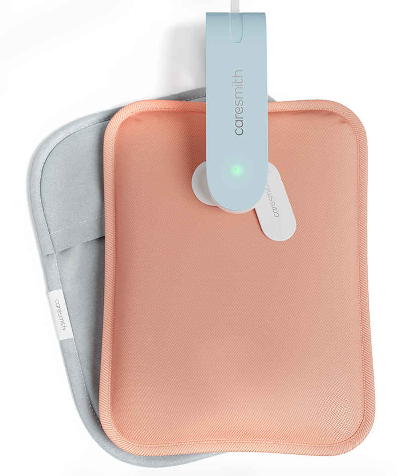 Caresmith Eon Electric Hot Water Bag | Silicon Tech Heating Pad for Period Pain Relief | Pearl Pink