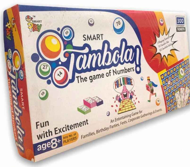 Fablue Portable Tambola Board Game | 300 Different Tickets | 8+ years