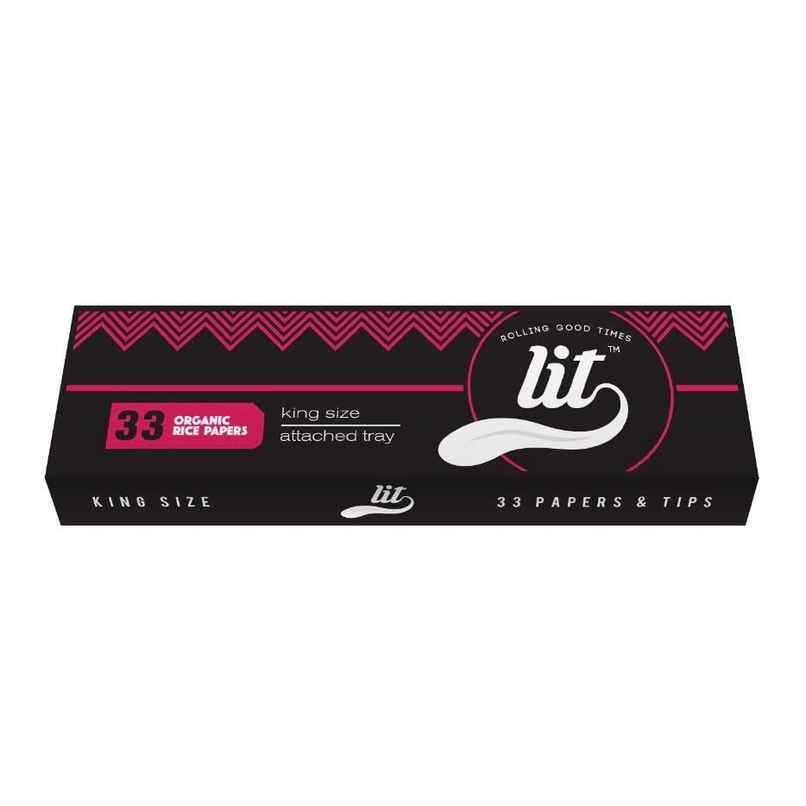 LIT White Rolling Tray with Free 2 Thins Cone LIT White Rolling Tray with Free 2 Thins Cone