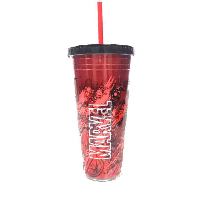 Striders Young Adult Fashion Straw Tumbler | Marvel Pattern - 685 ml Striders Young Adult Fashion Straw Tumbler | Marvel Pattern - 685 ml