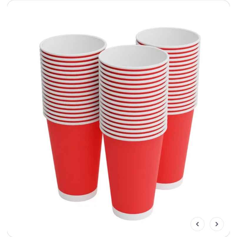 Beer Pong Disposable Glasses | 450 ml | Pack of 10 | Tempware Beer Pong Disposable Glasses | 450 ml | Pack of 10 | Tempware