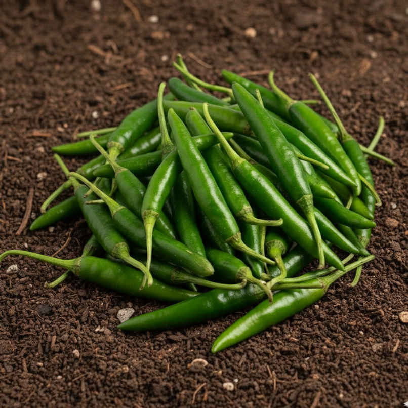 Organically Grown Chilli Green