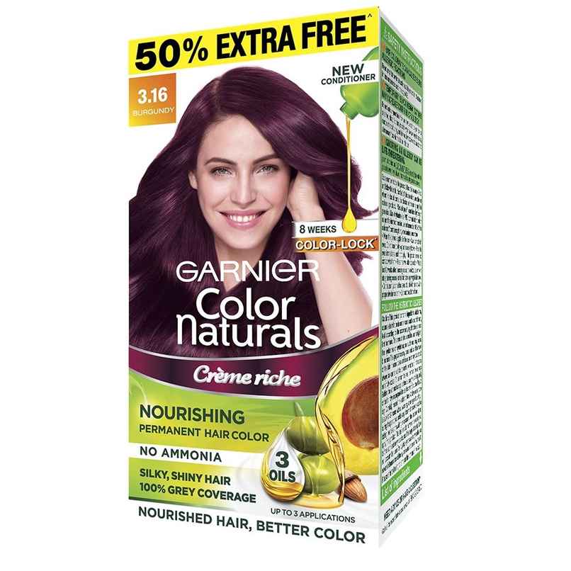 Garnier Color Naturuals 3.16 Burgundy Hair Color Garnier Color Naturuals 3.16 Burgundy Hair Color