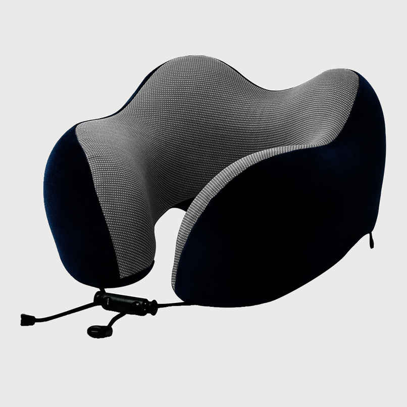 Billebon Unisex Memory Foam Neck Pillow | Black - One Size