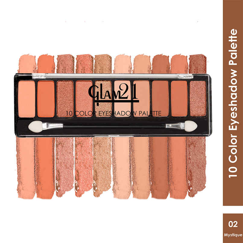 Glam21 Eyeshadow Palette 10 Highly Pigmented Shades - Mystique