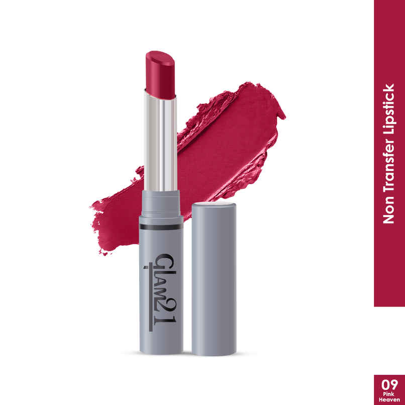 Glam21 Long Lasting Non Transfer Lipstick, Creamy Matte Finish -Pink Heaven-09