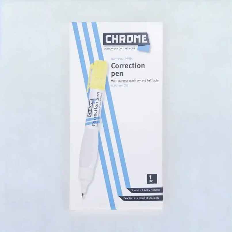 Chrome Multi-Purpose Quick Dry 0.02 Mm Correction Pens Chrome Multi-Purpose Quick Dry 0.02 Mm Correction Pens