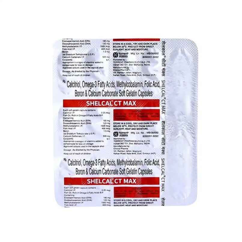 Shelcal CT Max Soft Gelatin Capsule