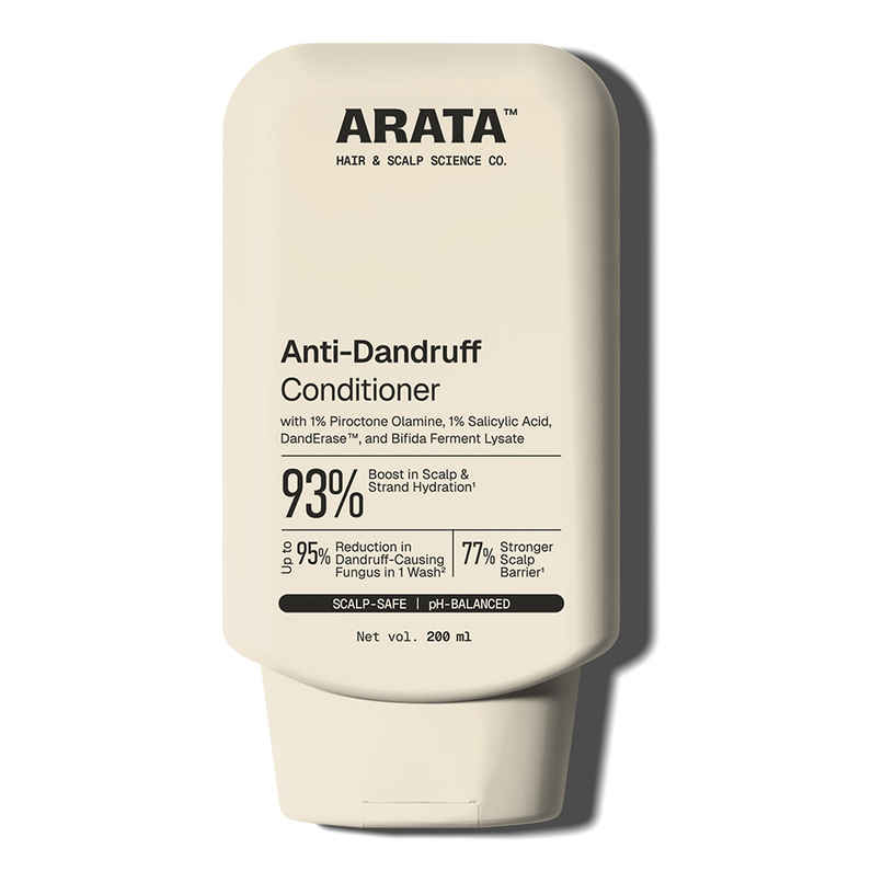 Arata Anti-Dandruff Conditioner with Piroctone Olamine & Salicylic Acid for Dandruff Reduction