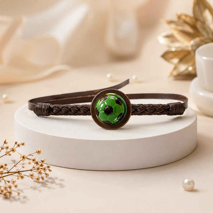 Chokola Rakhi Band Green Ball Chokola Rakhi Band Green Ball