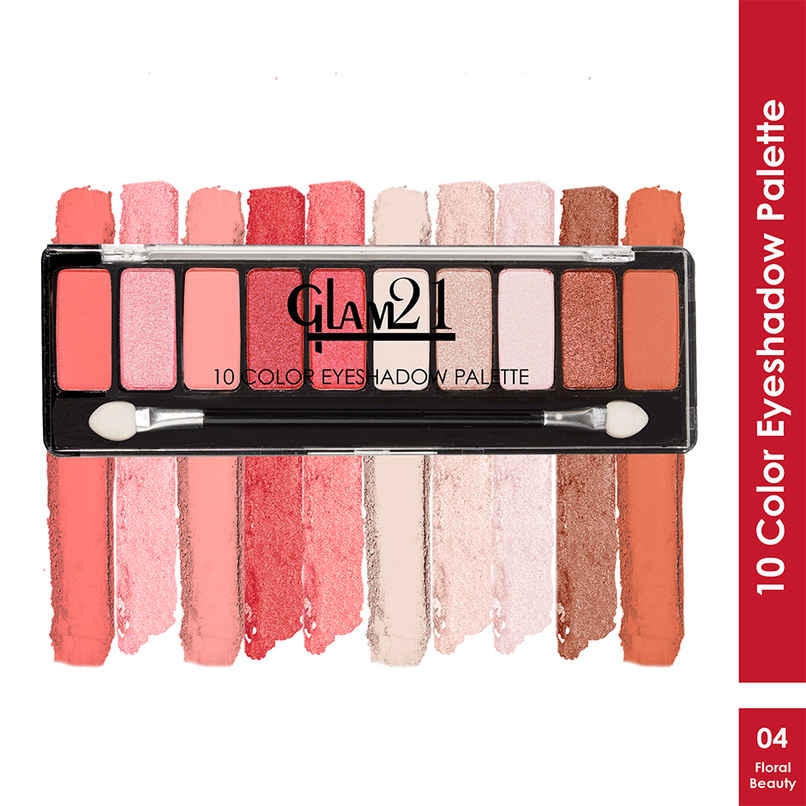 Glam21 Eyeshadow Palette 10 Highly Pigmented Shades -Floral Beauty