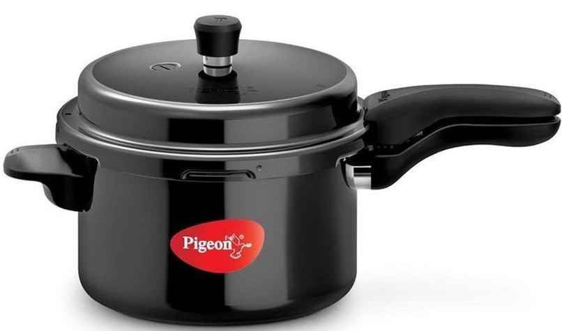 Pigeon Titanium 5L Anodised Induction Base Outer Lid Pressure Cooker Pigeon Titanium 5L Anodised Induction Base Outer Lid Pressure Cooker