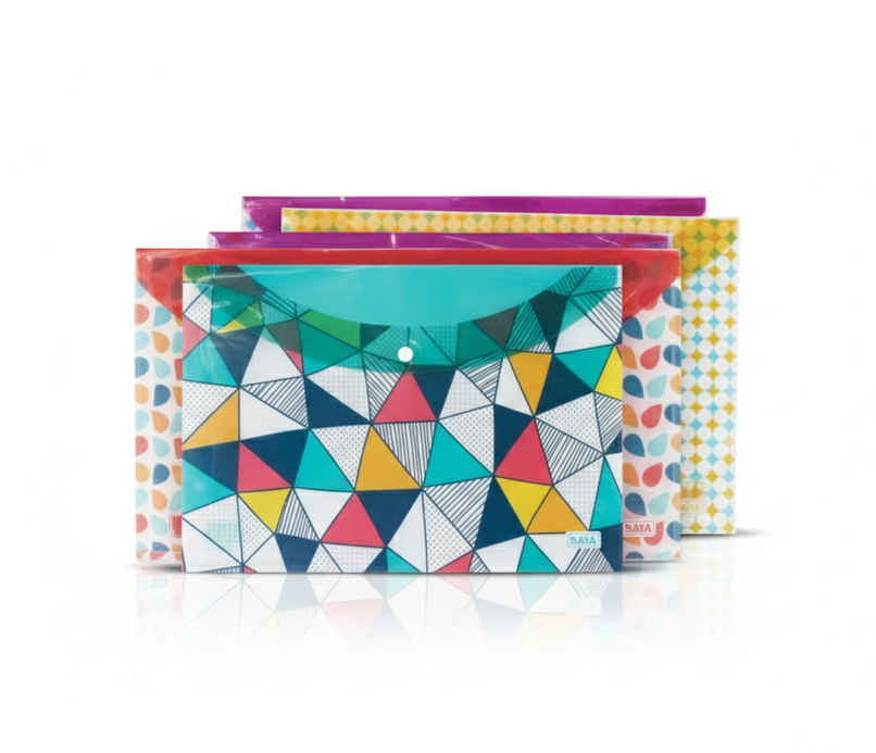 Saya Designer Clear Bag - Elegant and Durable Document Organizer | Assorted