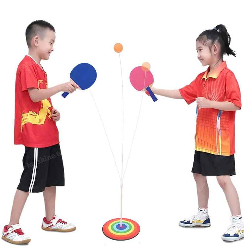 Toyshine Table Tennis Ping Pong Trainer Set With 2 Bats 2 Balls And 1 Stand
