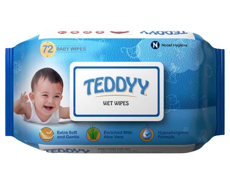 Teddyy Baby Skincare Wet Wipes | Aloe Vera, Jojoba, Vitamin E Teddyy Baby Skincare Wet Wipes | Aloe Vera, Jojoba, Vitamin E
