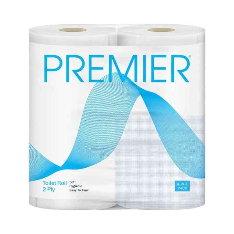 Premier Toilet Roll 4 in 1 | 320 pulls | 2 ply Premier Toilet Roll 4 in 1 | 320 pulls | 2 ply
