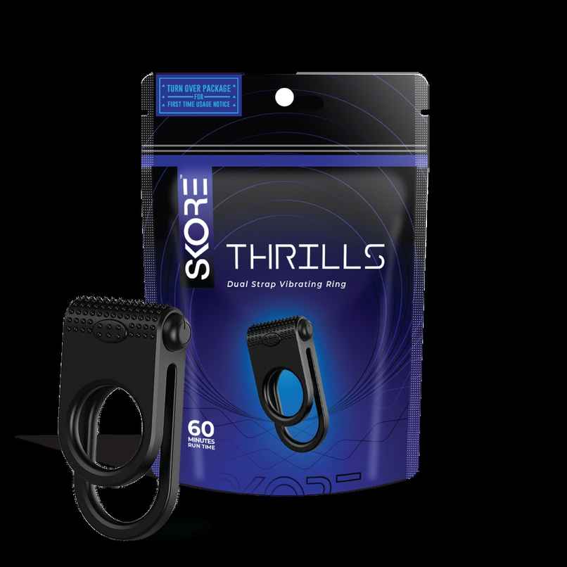 Skore Thrills Dual Strap Vibrating Ring | Compact & Convenient