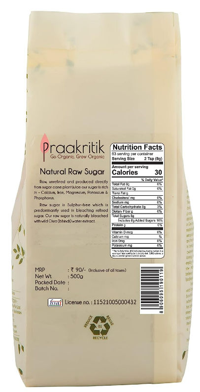 Praakritik Organic Raw Sugar