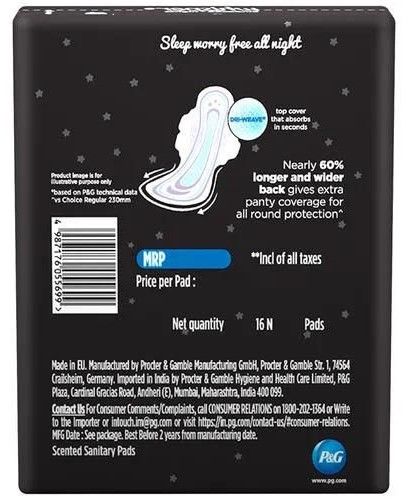 Whisper Bindazzz Nights XXL+ Sanitary Pads