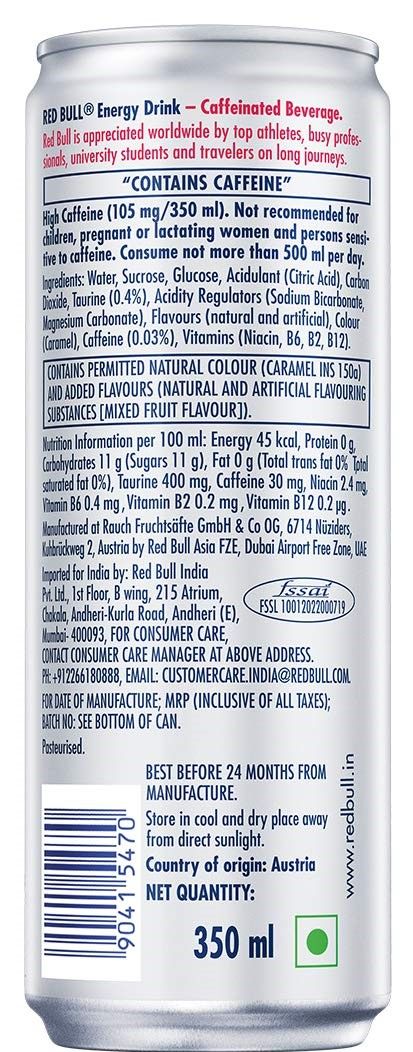 Red Bull Energy Drink 350 ml Combo