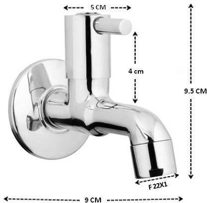 Kamal Bib Cock - Dixy | Set Of 2 | Dxy-2212-S2 Nozzle Cock Faucet