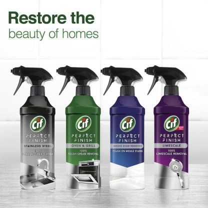 Cif Perfect Finish Oven & Grill Cleaner Spray | 100% Tough Grease Removal