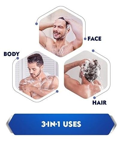 Nivea Men Active Clean Shower Gel (500ml) & Engage M1 Perfume For Men, Citrus & Woody Fragrance Scent, Skin Friendly (120ml) Combo