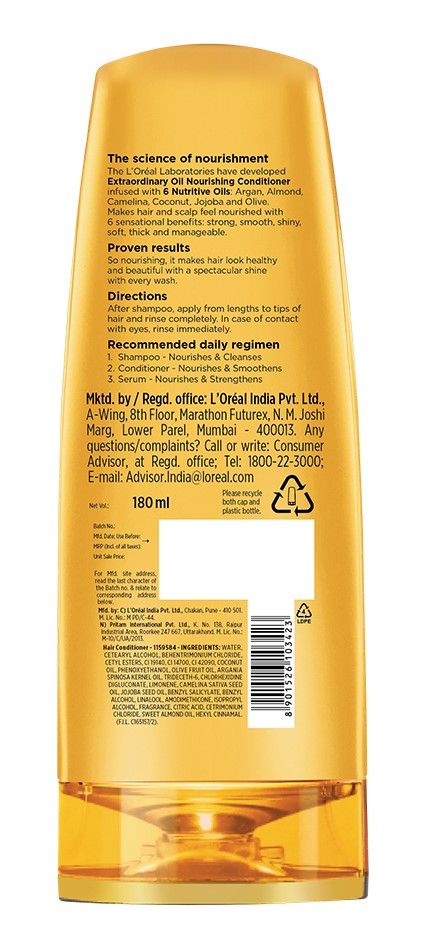 L'Oreal Paris Extraordinary Oil Nourishing Conditioner For Dry & Dull Hair