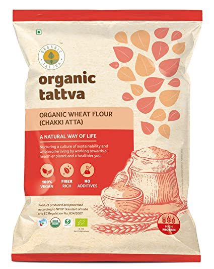 Organic Tattva Whole Wheat Flour | Chakki Atta