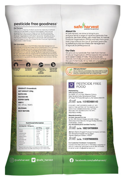 Safe Harvest Pesticide-Free Groundnut | Natural and Delicious