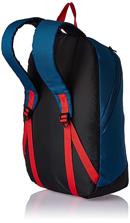 Gear Unisex Colorblocked Polyester 17 L Top Handle Casual Backpack | Black and Blue - M