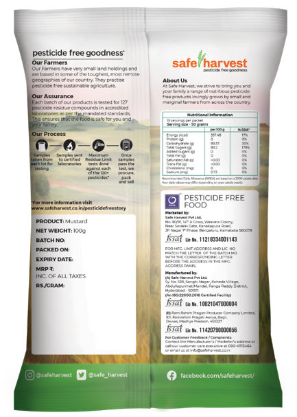 Safe Harvest Pesticide-Free Mustard