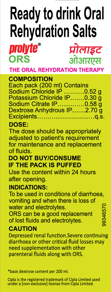 Cipla Prolyte ORS Nimbu Paani 200 ml Combo