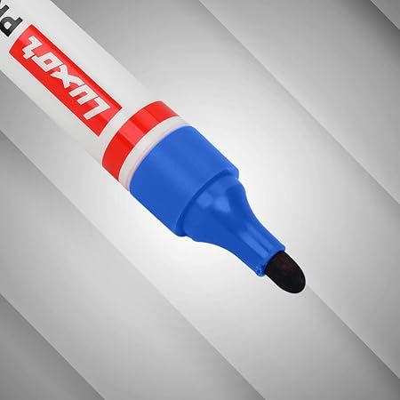 Luxor Whiteboard Marker Pack of 4 ( 2 Blue + 2 black)