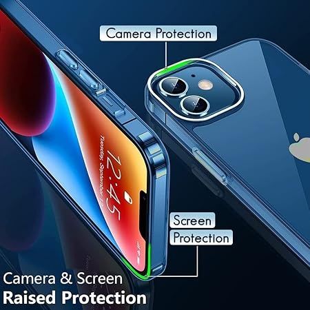 Techvor Back Case Cover for iPhone 12, iPhone 12 Pro