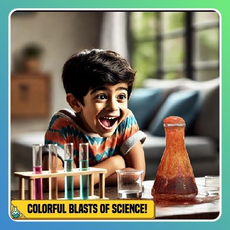 Physics Wallah Junior Science Kit for Kids | Age 4 - 14 Years | 50+ Color-Craft Tests And More