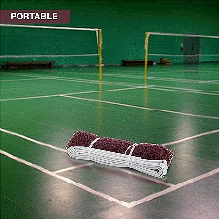 Cosco Nylon Nylon Badminton Net - Maroon