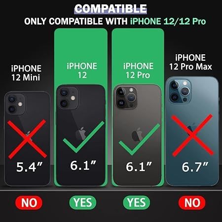 Techvor Back Case Cover for iPhone 12, iPhone 12 Pro