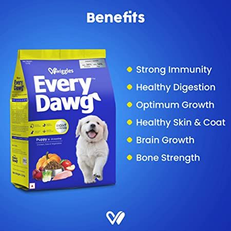 Wiggles EveryDawg Dry Puppy Dog Food (Chicken, Oats & Vegetables)