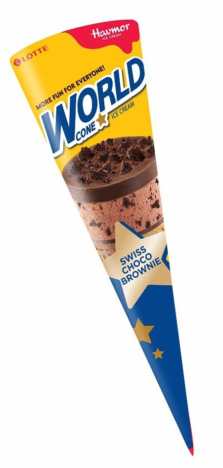 Havmor Swiss Choco Brownie Ice Cream Cone 150 ml Combo
