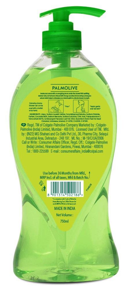 Palmolive Orange Essential Oil & Lemongrass Aroma Morning Boost (Tonic), Brightening Body Wash 750 ml Combo