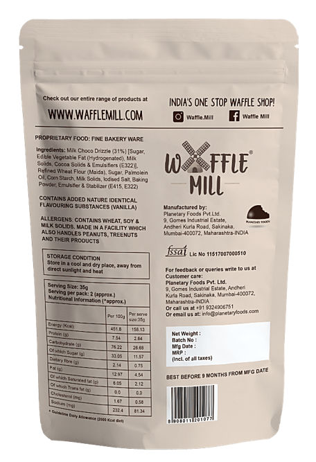 Waffle Mill Chips - Milk Choco Drizzle