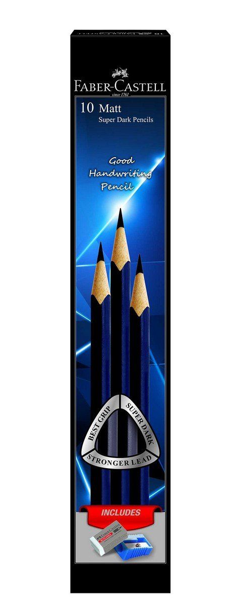 Faber-Castell Matt Grip Super Dark Pencils