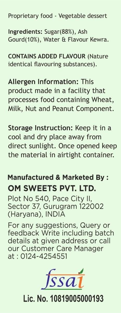 Om Sweets Dry Petha 400 g Combo