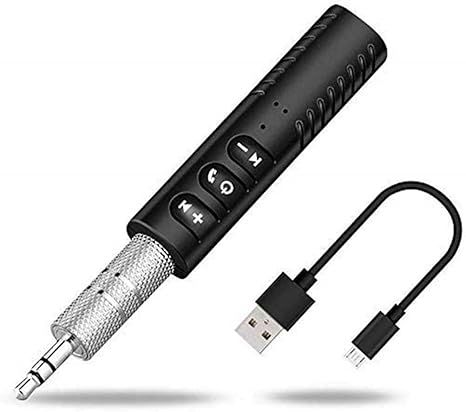Sounce Bluetooth 5.0 Receiver For Car, Noise Cancelling Bluetooth Aux Adapter - Black