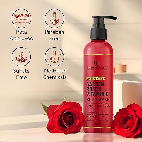 Botanic Hearth Garden Rose & Vitamin E Body Wash