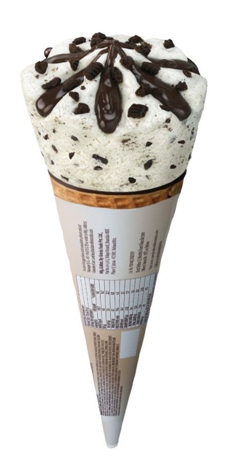 Baskin Robbins Cookies And Cream Ice Cream Cone 110 ml Combo