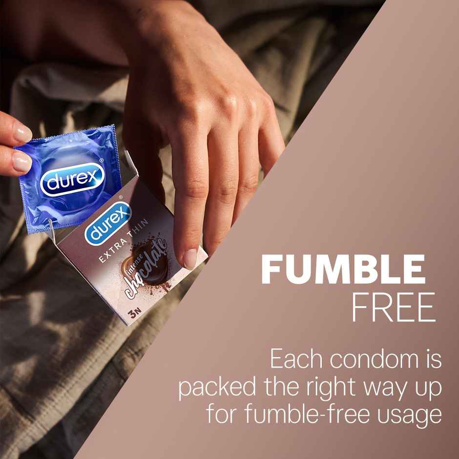 Durex Extra Thin Intense Chocolate Flavoured Condoms