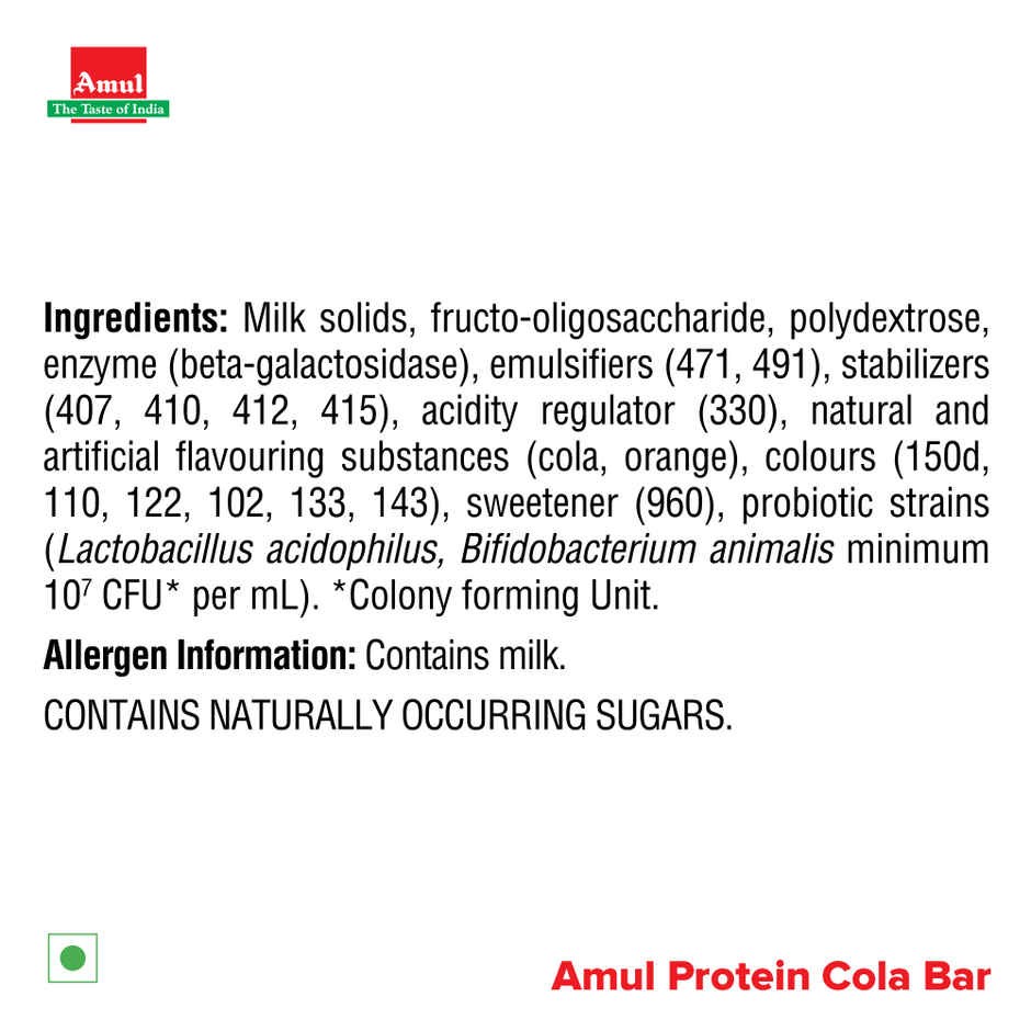 Amul Cola Protein Ice Cream Bar