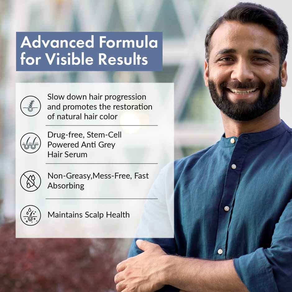 Thriveco Anti-Grey Hair Prime Serum Reverses & Limits Hair Greying Arcolys For Men And Women